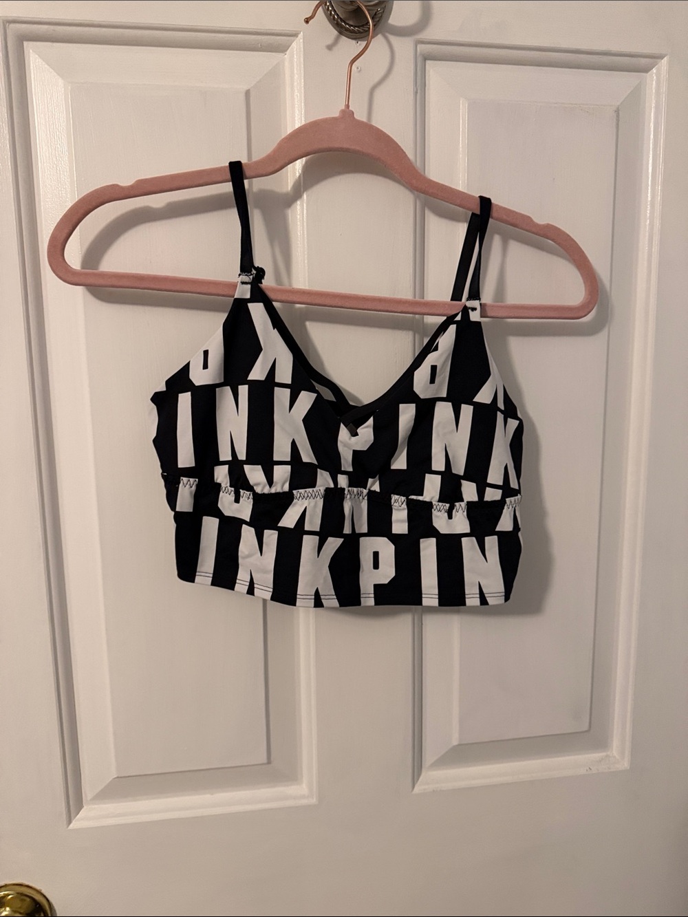 Victorias Secret PINK Logo-Print Bralette